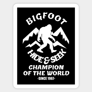 Bigfoot Hide and Seek Champion of the World Sticker